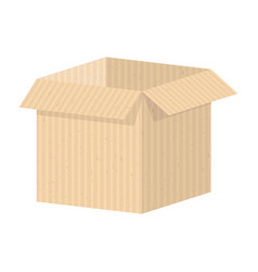 Big white open box template packaging for gifts Vector Image