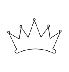 Download Simple crown silhouette Royalty Free Vector Image