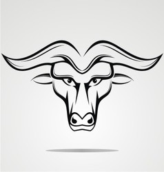 Tribal buffalo Royalty Free Vector Image - VectorStock