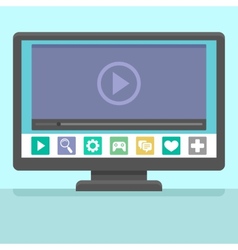 Smart tv concept Royalty Free Vector Image - VectorStock