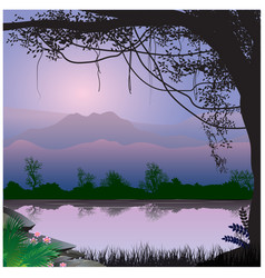 Forest view Royalty Free Vector Image - VectorStock