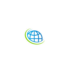 World global logo design templatecreative Vector Image