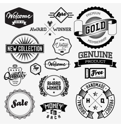 Set of vintage bagdes Royalty Free Vector Image