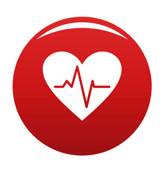 Healthy heart icon simple style Royalty Free Vector Image