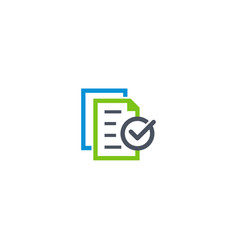 Data check logo designs concept document Vector Image