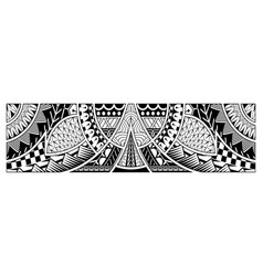 Abstract tribal art tattoo border Royalty Free Vector Image