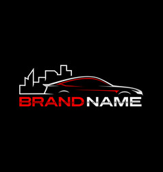 Auto car logo template icon Royalty Free Vector Image