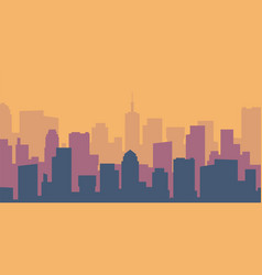 Cartoon city skyline Royalty Free Vector Image