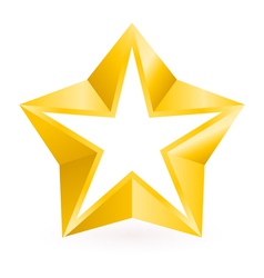 Shiny Gold Star Royalty Free Vector Image - VectorStock