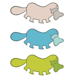funny looking platypus cartoon