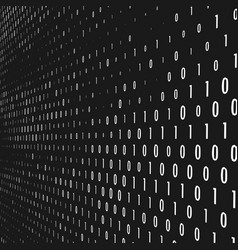 Curved binary code Royalty Free Vector Image - VectorStock
