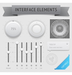 User interface elements Royalty Free Vector Image
