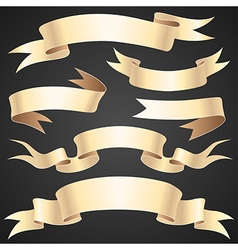 Vintage ribbons set Royalty Free Vector Image - VectorStock
