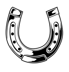 Good luck lucky horseshoe 06 Royalty Free Vector Image