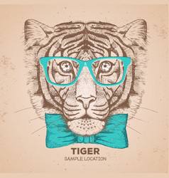 Hipster Tiger Vector Images Over 630