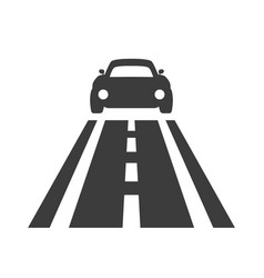 Road icon on white background Royalty Free Vector Image