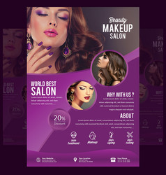 Salon Flyer Royalty Free Vector Image - Vectorstock