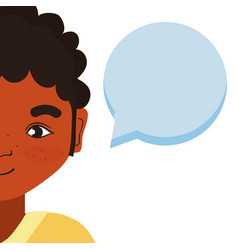 Young man talking Royalty Free Vector Image - VectorStock