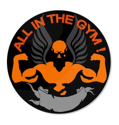 Men - bodybuilders GYM bodybuilding Royalty Free Vector