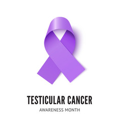 Testicular Cancer Ribbon Royalty Free Vector Image