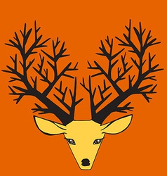 Hand drawn deer Royalty Free Vector Image - VectorStock