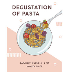 spaghetti dinner flyer vector images 38
