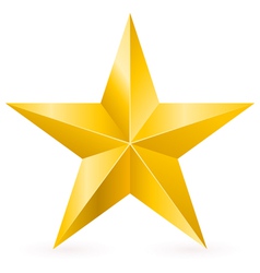 Shiny Gold Star Royalty Free Vector Image - VectorStock