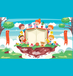 Children playing Royalty Free Vector Image - VectorStock