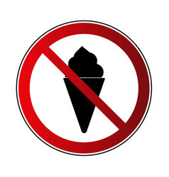 No ice cream sign Royalty Free Vector Image - VectorStock