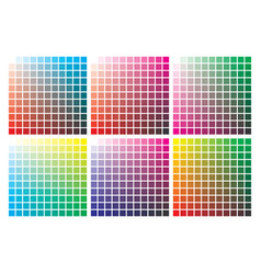 Color palette on a4 format Royalty Free Vector Image