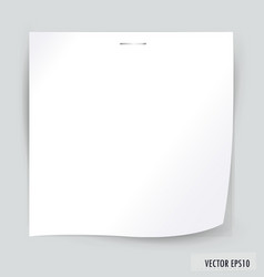 Collection various white note papers Royalty Free Vector
