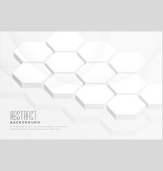 Abstract white hexagonal luxury background Vector Image