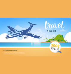 voucher template travel vector images 53