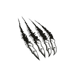 White monster claw Royalty Free Vector Image - VectorStock