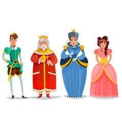 Cartoon medieval icon set Royalty Free Vector Image