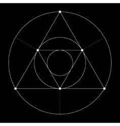 Harmonic sacred geometry plato the Royalty Free Vector Image