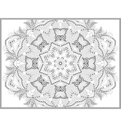 Unique coloring book page for adults - flower Vector Image