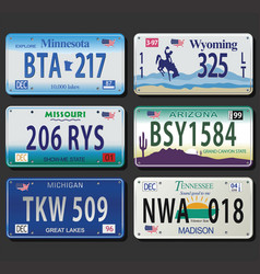 license plate template vector images over 160