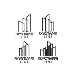 Real estate house logo graphic design template Vector Image