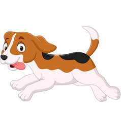 Cartoon funny dog showing tongue Royalty Free Vector Image