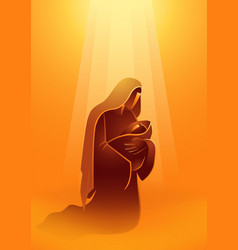 Jesus cleanses temple Royalty Free Vector Image