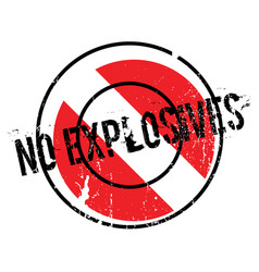 No explosives rubber stamp Royalty Free Vector Image