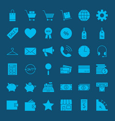 Shopping Solid Icons 1 Royalty Free Vector Image