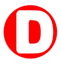 Letter d sign design template element new Vector Image