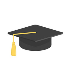 Graduation cap education concept background Vector Image