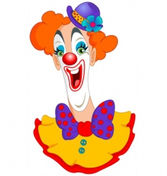 Cute clown cartoon Royalty Free Vector Image - VectorStock