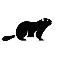 Groundhog Silhouette Marmot Vector Images (39)