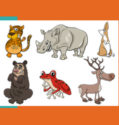 Cute Wild Animals Royalty Free Vector Image - Vectorstock