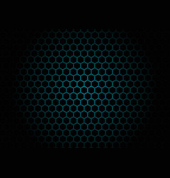 Abstract black hexagon mesh background Royalty Free Vector
