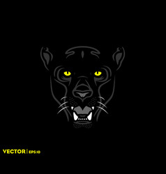 Original head tiger drawing with the opened fall Vector Image